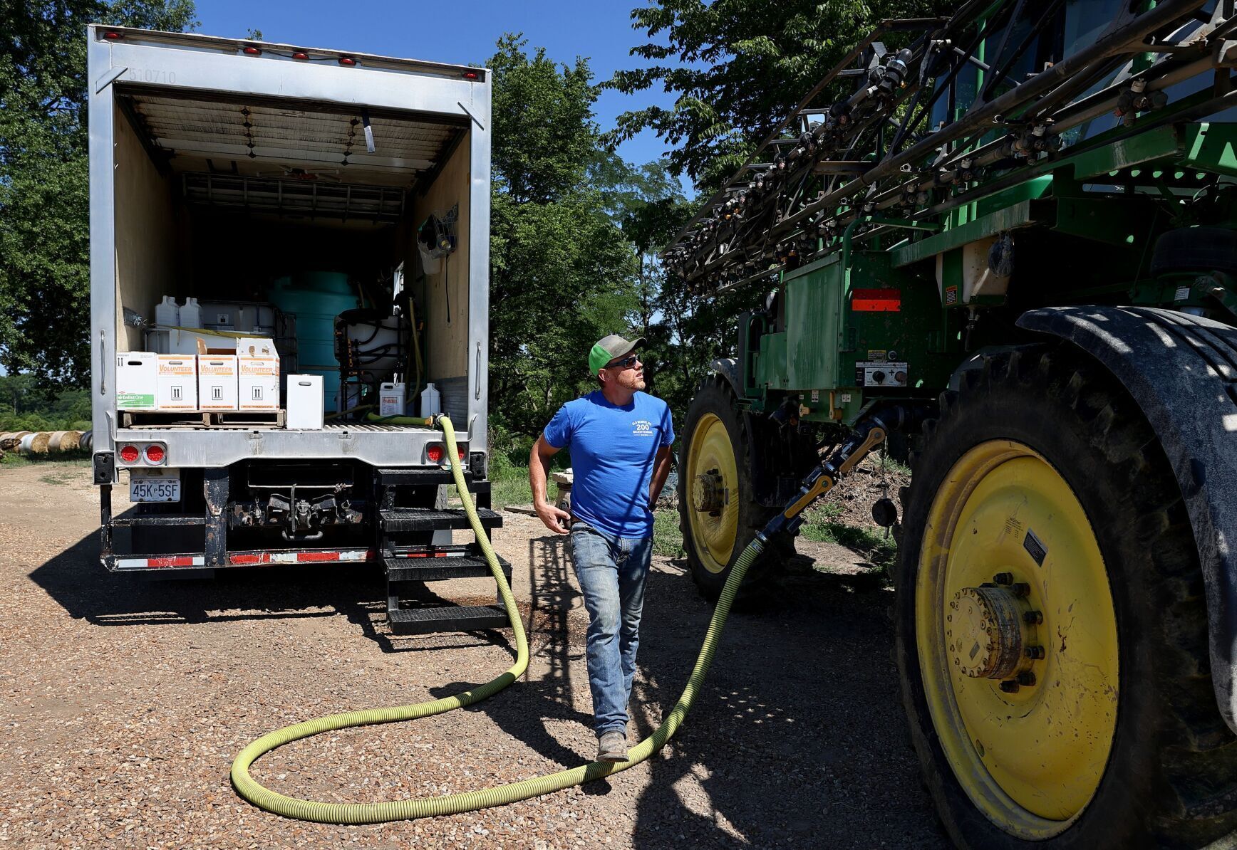 GPS guides farm tractors through fields